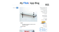 Desktop Screenshot of blog.myflickrapp.com